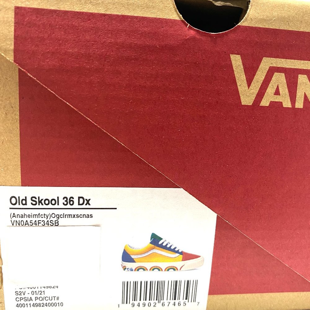 VANS Women Size 7 Old Skool 36 DX Anaheim Canvas Multi Low Size 7 VN0A54F34SB - Picture 10 of 11